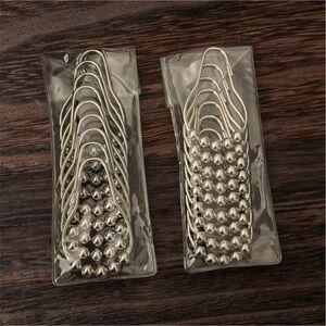 Silver Shower Curtain Hooks